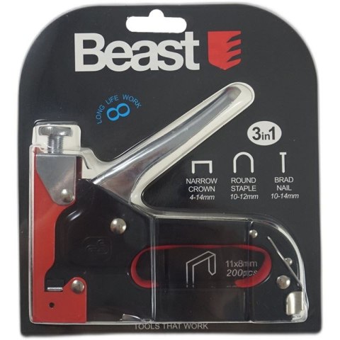 Zszywacz tapicerski metalowy 3-way na zszywki 4-14 mm + 600 zszywek GARTIS! Zszywacz tapicerski metalowy 3-way na zszywki 4-14 mm + 600 zszywek GARTIS!