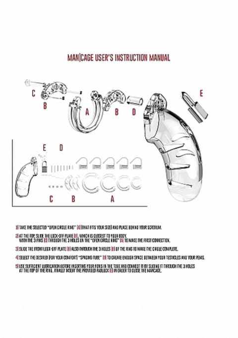 Klatka na penisa chastity poliwęglan BDSM bondage Klatka na penisa chastity poliwęglan BDSM bondage