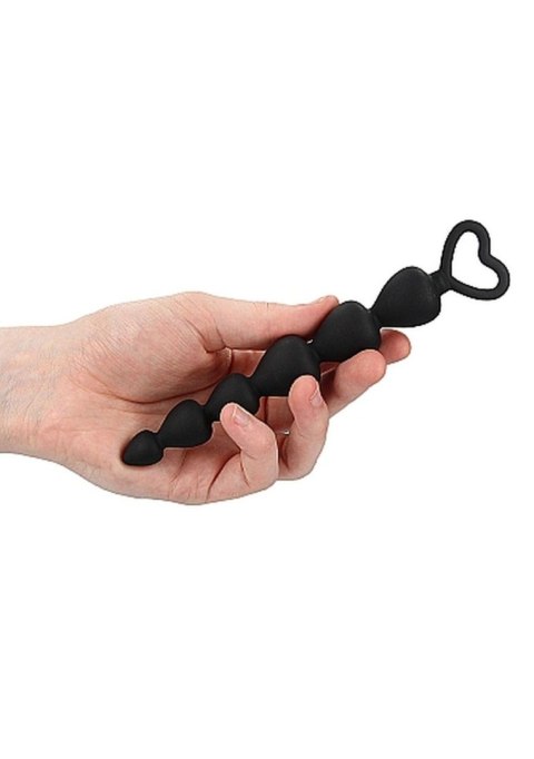 Korek koraliki analne zatyczka plug czarny 17,5 cm Korek koraliki analne zatyczka plug czarny 17,5 cm