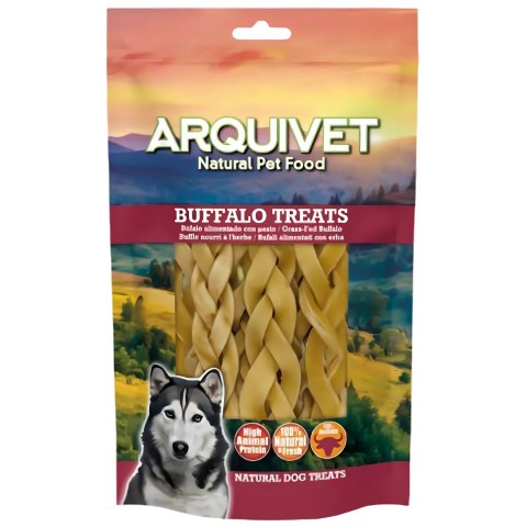 ARQUIVET BUFFALO Pleciona skóra z bawoła - 12cm - 100g ARQUIVET BUFFALO Pleciona skóra z bawoła - 12cm - 100g