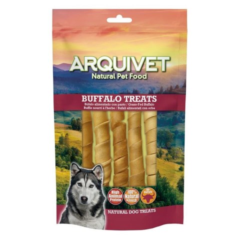 ARQUIVET BUFFALO Spirale ze skóry bawoła z kolagenem - 12cm - 5szt - 100g ARQUIVET BUFFALO Spirale ze skóry bawoła z kolagenem - 12cm - 5szt - 100g