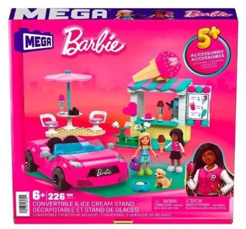 Barbie Mega Klocki Kabriolet i stoisko z lodami Barbie Mega Klocki Kabriolet i stoisko z lodami