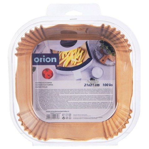 WKŁAD PAPIEROWY DO FRYTOWNICY 21x21cm 100szt. KWADRATOWY 120071 ORION WKŁAD PAPIEROWY DO FRYTOWNICY 21x21cm 100szt. KWADRATOWY 120071 ORION