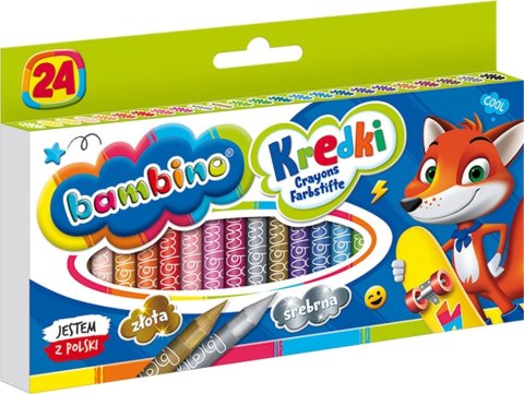Bambino Kredki Z Glinki Kaolinowej 24 Kolorów Zestaw 0218 Bambino Kredki Z Glinki Kaolinowej 24 Kolorów Zestaw 0218