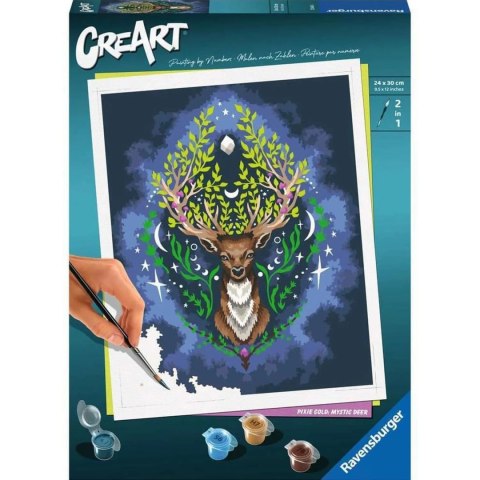 CreArt Mistyczny Jeleń Malowanie Po Numerach Ravensburger 23640 CreArt Mistyczny Jeleń Malowanie Po Numerach Ravensburger 23640