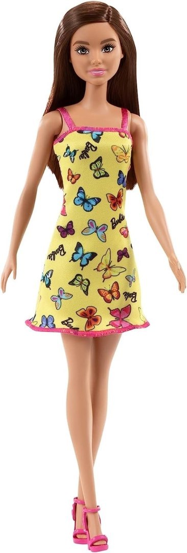 Barbie lalka HBV08 żółta sukienka Barbie lalka HBV08 żółta sukienka