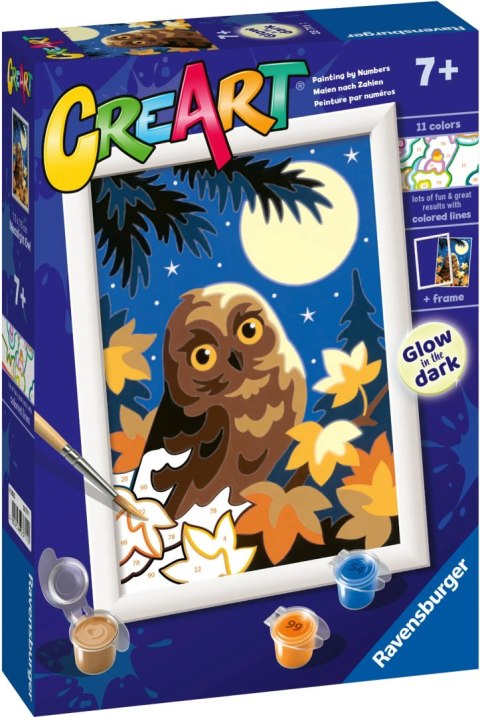 CreArt Sowa Nocą Malowanie Po Numerach Ravensburger 23711 CreArt Sowa Nocą Malowanie Po Numerach Ravensburger 23711