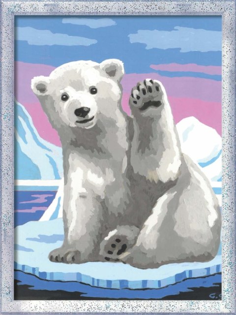 CreArt dla dzieci (seria D z brokatem): Miś polarny 20079 CreArt dla dzieci (seria D z brokatem): Miś polarny 20079