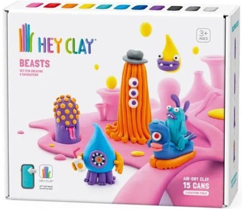 Hey Clay Bestie Potworki Masa Plastyczna 15 Tubek 15021 Hey Clay Bestie Potworki Masa Plastyczna 15 Tubek 15021