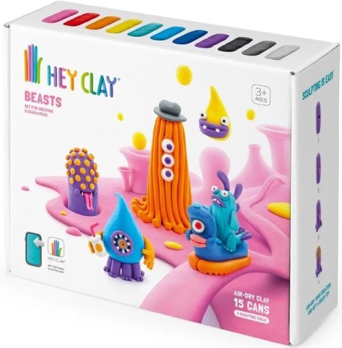 Hey Clay Bestie Potworki Masa Plastyczna 15 Tubek 15021 Hey Clay Bestie Potworki Masa Plastyczna 15 Tubek 15021