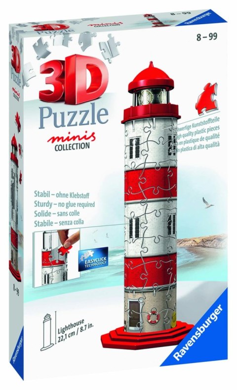 Ravensburger Puzzle 3D Mini budynki: Latarnia Morska 54 elementy 11273 Ravensburger Puzzle 3D Mini budynki: Latarnia Morska 54 elementy 11273