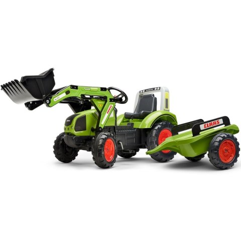FALK Traktor na Pedały z Łyżką i Przyczepką Zielony CLAAS od 3 Lat FALK Traktor na Pedały z Łyżką i Przyczepką Zielony CLAAS od 3 Lat