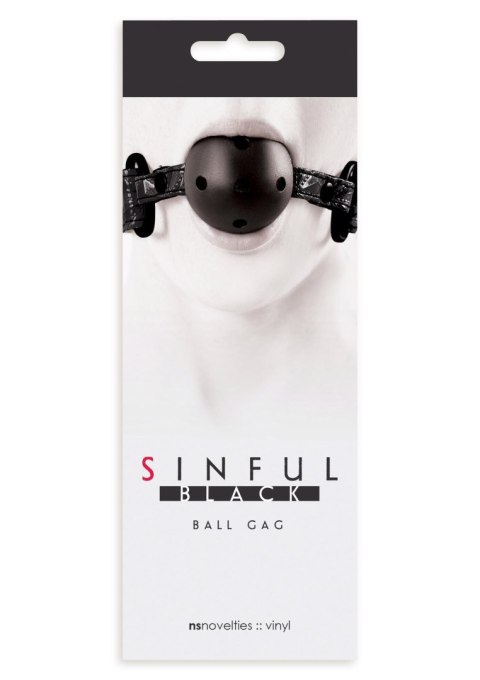 Knebel-SINFUL BALL GAG BLACK Knebel-SINFUL BALL GAG BLACK