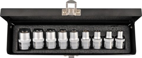 KLUCZE NASADOWE TORX E10-24 ZESTAW 9-SZTUKOWY KLUCZE NASADOWE TORX E10-24 ZESTAW 9-SZTUKOWY