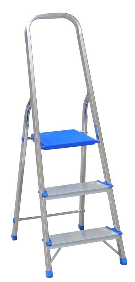 DRABINA ALUMINIOWA WOLNOSTOJĄCA 130CM 2 STOPNIE + PODEST DRABINA ALUMINIOWA WOLNOSTOJĄCA 130CM 2 STOPNIE + PODEST