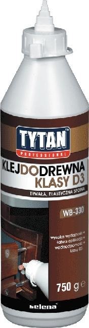KLEJ DO DREWNA TYTAN PROFESSIONAL D3 750G KLEJ DO DREWNA TYTAN PROFESSIONAL D3 750G