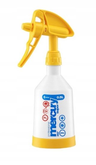 OPRYSKIWACZ MERCURY SUPER 360 PRO+, POJEMNOŚĆ 0,5L FPM ŻÓŁTY