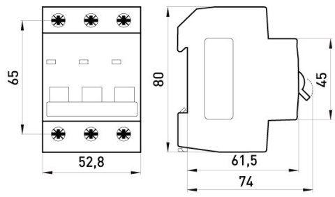 WYŁĄCZNIK NADPRĄDOWY MCB.PRO60 3P B16A 6KA WYŁĄCZNIK NADPRĄDOWY MCB.PRO60 3P B16A 6KA