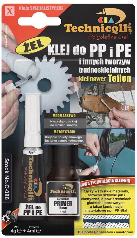 KLEJ DO PP PE Z PRIMEREM 4G+4ML ŻEL KLEJ DO PP PE Z PRIMEREM 4G+4ML ŻEL