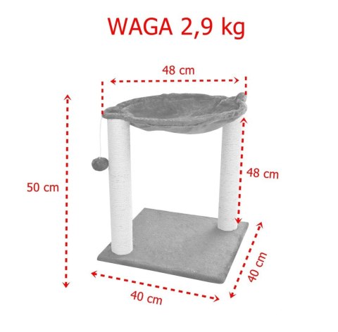 HAMAK STOJĄCY DRAPAK LEGOWISKO DLA KOTA CZARNY HAMAK STOJĄCY DRAPAK LEGOWISKO DLA KOTA CZARNY