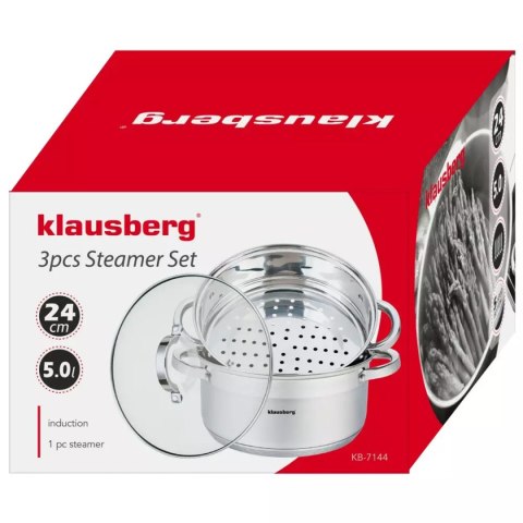 GARNEK NA PARĘ KLAUSBERG 3 ELEM. 24cm KB-7144 KLAUSBERG GARNEK NA PARĘ KLAUSBERG 3 ELEM. 24cm KB-7144 KLAUSBERG