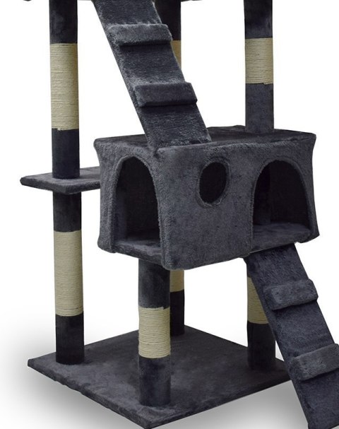 Drapak drzewko Legowisko Wieża dla Kota 170cm Ciemnoszary Drapak drzewko Legowisko Wieża dla Kota 170cm Ciemnoszary