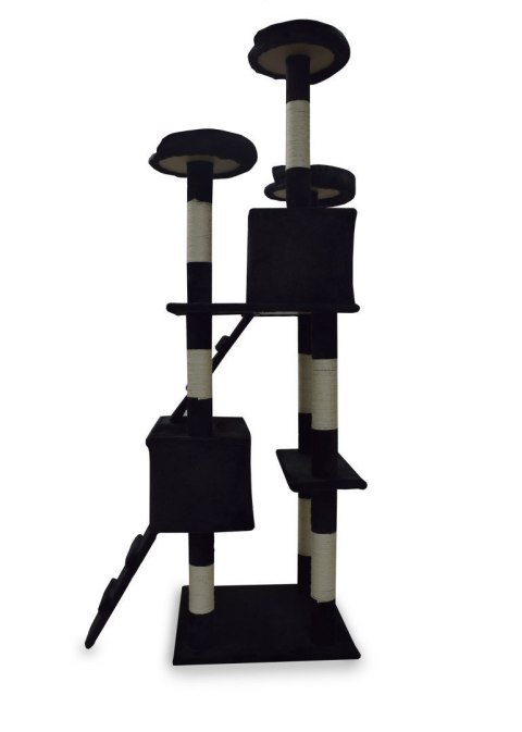 Drapak drzewko Legowisko Wieża dla Kota 170cm Czarny Drapak drzewko Legowisko Wieża dla Kota 170cm Czarny
