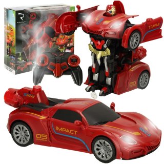 Transformer Revolt TRANSFORMING ROBOT RACER czerwo