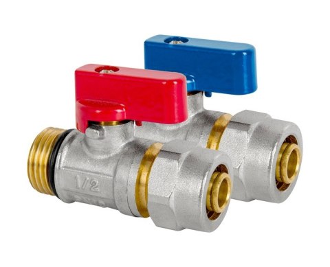 ZAWÓR KULOWY PEX MINI Z DŁAWICĄ 1/2*16 ZIMNA WODA ZAWÓR KULOWY PEX MINI Z DŁAWICĄ 1/2*16 ZIMNA WODA