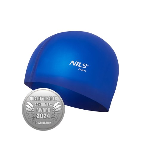 NQC JEDNOKOLOROWY BL04 CIEMNONIEBIESKI CZEPEK SILIKONOWY NILS AQUA NQC JEDNOKOLOROWY BL04 CIEMNONIEBIESKI CZEPEK SILIKONOWY NILS AQUA