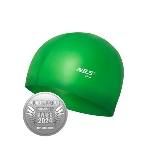 NQC JEDNOKOLOROWY GR02 ZIELONY CZEPEK SILIKONOWY NILS AQUA NQC JEDNOKOLOROWY GR02 ZIELONY CZEPEK SILIKONOWY NILS AQUA
