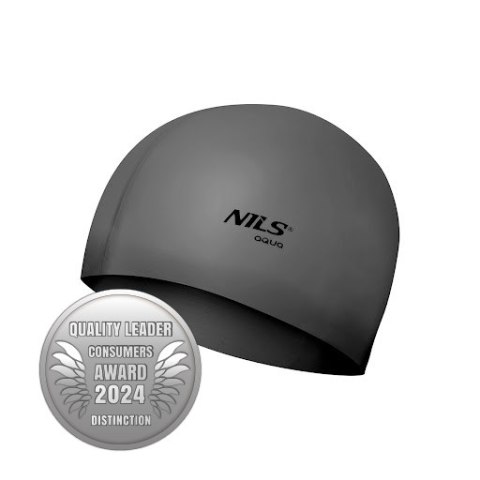 NQC JEDNOKOLOROWY SL02 CIEMNOSZARY CZEPEK SILIKONOWY NILS AQUA NQC JEDNOKOLOROWY SL02 CIEMNOSZARY CZEPEK SILIKONOWY NILS AQUA