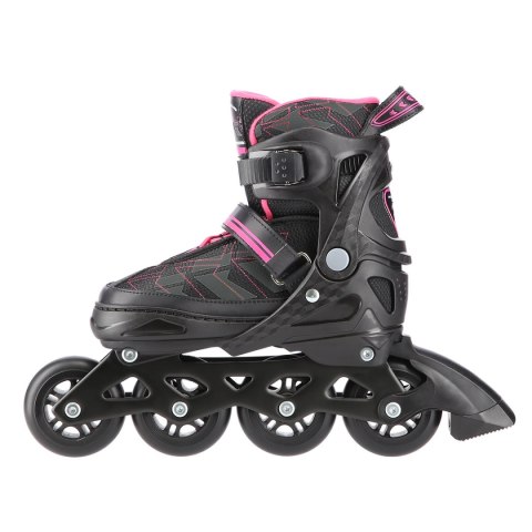 NA11002 CZARNO/RÓŻOWE ROZM. L (39-42) ŁYŻWOROLKI NILS EXTREME