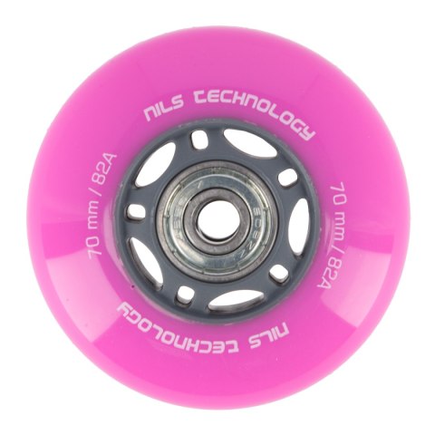 PU 70x24 82A (4szt.) RÓŻOWE + ABEC-7 (8szt.) ZESTAW NILS EXTREME PU 70x24 82A (4szt.) RÓŻOWE + ABEC-7 (8szt.) ZESTAW NILS EXTREME