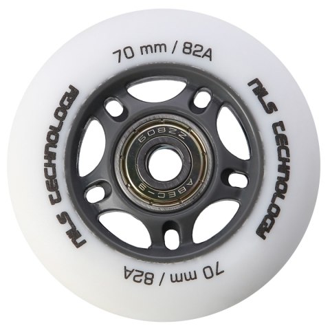 PU 70x24 82A BIAŁE MATOWE (4 szt.) + ABEC-9 (8 szt.) ZESTAW NILS EXTREME PU 70x24 82A BIAŁE MATOWE (4 szt.) + ABEC-9 (8 szt.) ZESTAW NILS EXTREME