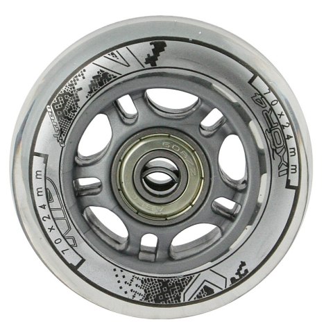 PU 70x24 82A PRZEZROCZYSTE (4 szt.) + ABEC-7 (8 szt.) ZESTAW NILS EXTREME PU 70x24 82A PRZEZROCZYSTE (4 szt.) + ABEC-7 (8 szt.) ZESTAW NILS EXTREME