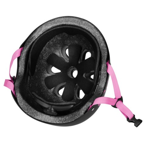 MTW001-1 KASK CZARNO-RÓŻOWY ROZM. M(55-58CM) NILS EXTREME