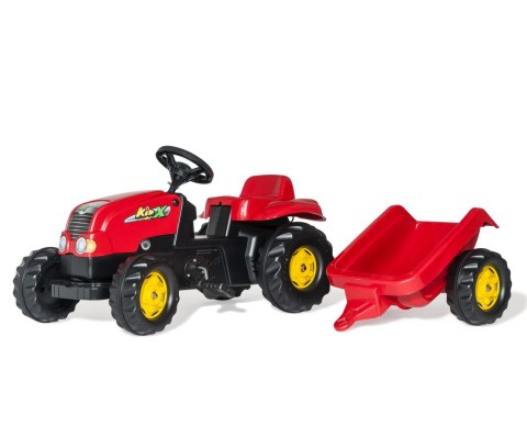 Rolly Toys 012121 Traktor Rolly Kid z przeczepą Czerwony Rolly Toys 012121 Traktor Rolly Kid z przeczepą Czerwony