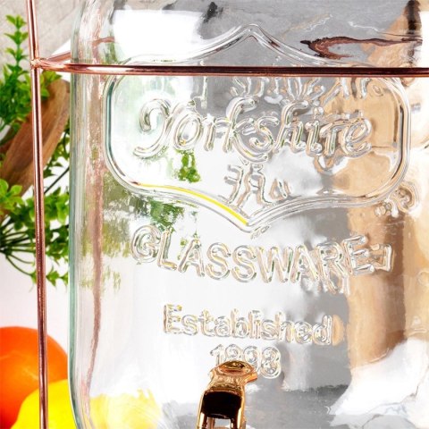 SŁÓJ SZKLANY 5,5l DO NAPOJÓW Z KRANIKIEM I STOJAKIEM 139603 VILDE