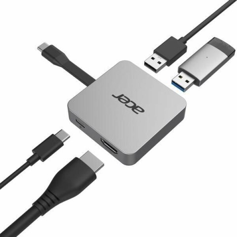 Acer | Stacja dokująca 4w1 | Stacja dokująca | Porty USB 3.0 (3.1 Gen 1) Type-C w ilości 1 | Porty USB 3.0 (3.1 Gen 1) w ilości Acer | Stacja dokująca 4w1 | Stacja dokująca | Porty USB 3.0 (3.1 Gen 1) Type-C w ilości 1 | Porty USB 3.0 (3.1 Gen 1) w ilości
