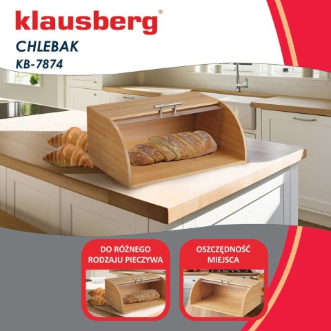 CHLEBAK POJEMNIK BAMBUSOWY NA PIECZYWO KLAUSBERG KB-7874 KLAUSBERG
