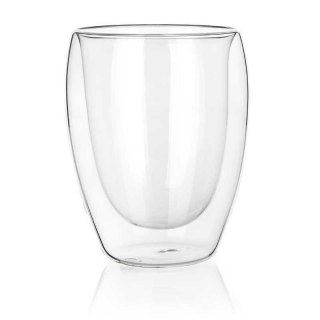 SZKLANKA TERMICZNA 300ml Z PODWÓJNĄ SCIANKĄ DO KAWY NAPOJÓW BANQUET