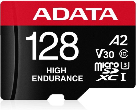ADATA | AUSDX128GUI3V30SHA2-RA1 Karta pamięci | 128 GB | MicroSDXC | Pamięć flash klasy 10 | Adapter ADATA | AUSDX128GUI3V30SHA2-RA1 Karta pamięci | 128 GB | MicroSDXC | Pamięć flash klasy 10 | Adapter