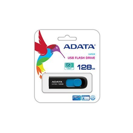 ADATA | UV128 | 128 GB | USB 3.0 | Czarny/Niebieski ADATA | UV128 | 128 GB | USB 3.0 | Czarny/Niebieski
