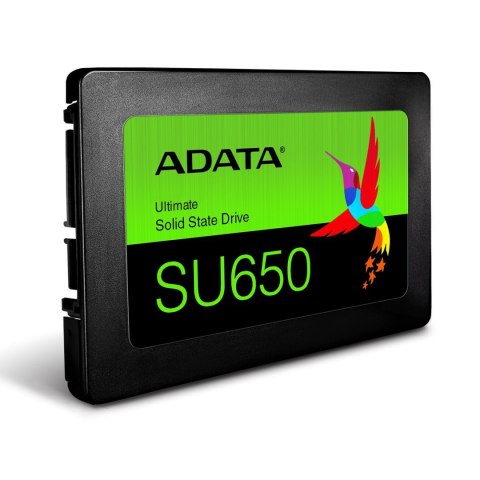 ADATA | Ultimate SU650 | 256 GB | Format dysku SSD 2,5" | Interfejs SSD SATA 6 Gb/s | Prędkość odczytu 520 MB/s | Prędkość zapis ADATA | Ultimate SU650 | 256 GB | Format dysku SSD 2,5" | Interfejs SSD SATA 6 Gb/s | Prędkość odczytu 520 MB/s | Prędkość zapis