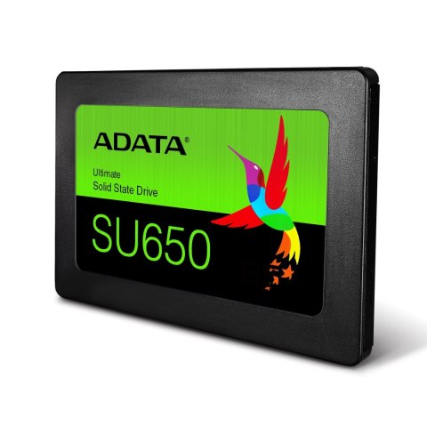 ADATA | Ultimate SU650 | 256 GB | Format dysku SSD 2,5" | Interfejs SSD SATA 6 Gb/s | Prędkość odczytu 520 MB/s | Prędkość zapis ADATA | Ultimate SU650 | 256 GB | Format dysku SSD 2,5" | Interfejs SSD SATA 6 Gb/s | Prędkość odczytu 520 MB/s | Prędkość zapis
