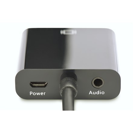Adapter audio/wideo Digitus | 15-pinowy HD D-Sub (HD-15) | Mini-phone 3,5 mm | Żeński | 19-pinowy HDMI Typ A | Męski | Czarny Adapter audio/wideo Digitus | 15-pinowy HD D-Sub (HD-15) | Mini-phone 3,5 mm | Żeński | 19-pinowy HDMI Typ A | Męski | Czarny