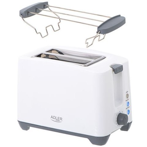 Adler | AD 3216 | Toster | Moc 750 W | Liczba gniazd 2 | Materiał obudowy Plastik | Biały Adler | AD 3216 | Toster | Moc 750 W | Liczba gniazd 2 | Materiał obudowy Plastik | Biały