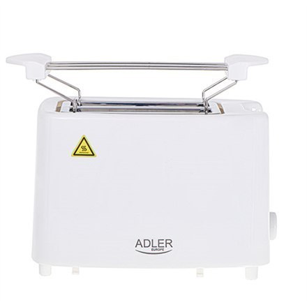 Adler | AD 3223 | Toster | Moc 750 W | Liczba gniazd 2 | Materiał obudowy Plastik | Biały Adler | AD 3223 | Toster | Moc 750 W | Liczba gniazd 2 | Materiał obudowy Plastik | Biały