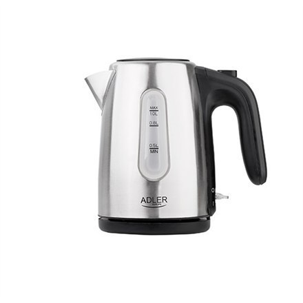 Adler | Czajnik | AD 1273 | Standard | 1200 W | 1 L | Stal nierdzewna | Podstawa obrotowa 360° | Stal nierdzewna Adler | Czajnik | AD 1273 | Standard | 1200 W | 1 L | Stal nierdzewna | Podstawa obrotowa 360° | Stal nierdzewna